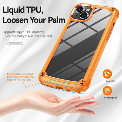 ELECTROPRIME For iPhone 15 Plus TPU + PC Lens Protection Phone Case(Orange)
