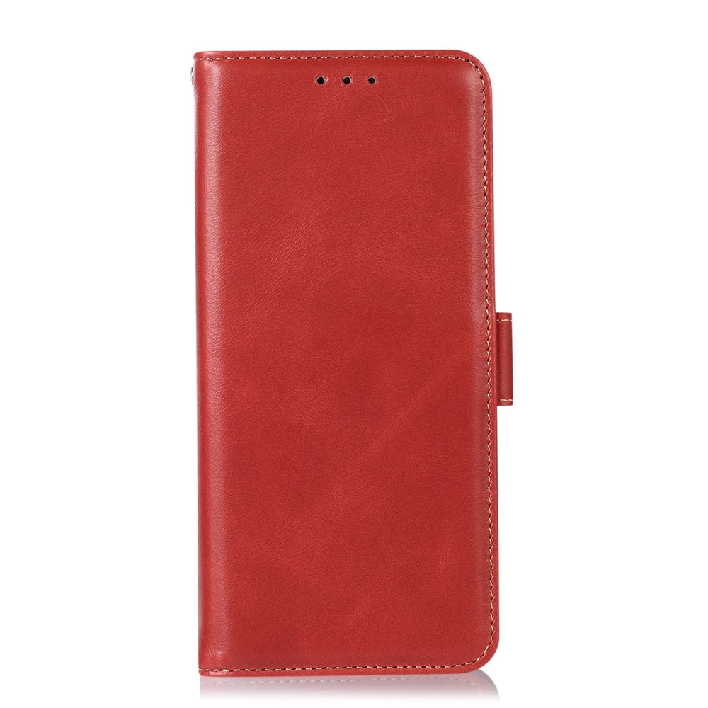 ELECTROPRIME For iPhone 15 Crazy Horse Top Layer Cowhide Leather Phone Case(Red)