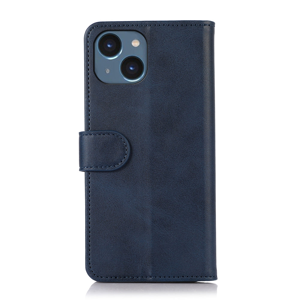 ELECTROPRIME For iPhone 15 Plus Cow Texture Leather Phone Case(Blue)
