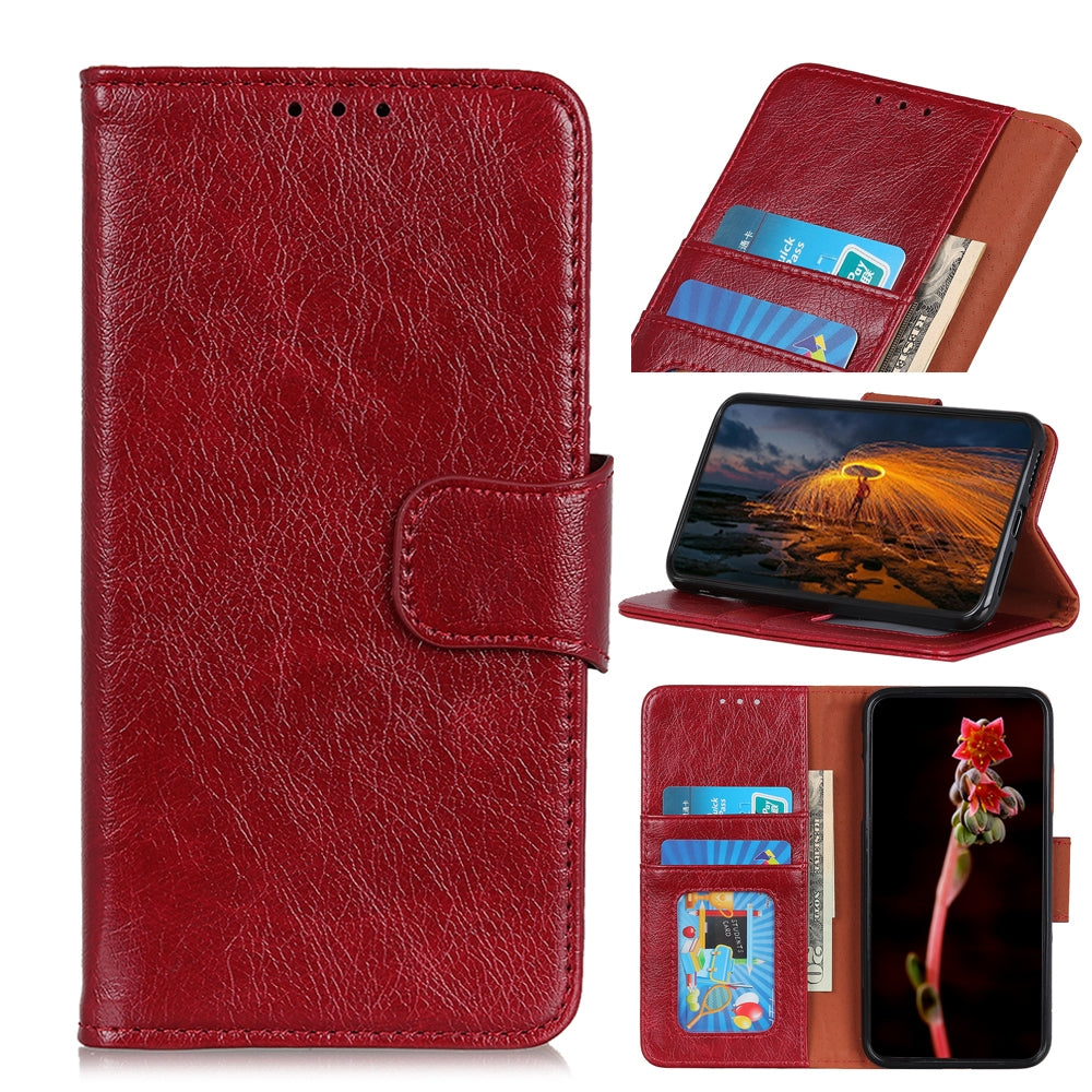 ELECTROPRIME For iPhone 15 Nappa Texture Leather Case(Red)