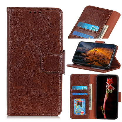 ELECTROPRIME For iPhone 15 Nappa Texture Leather Case(Brown)