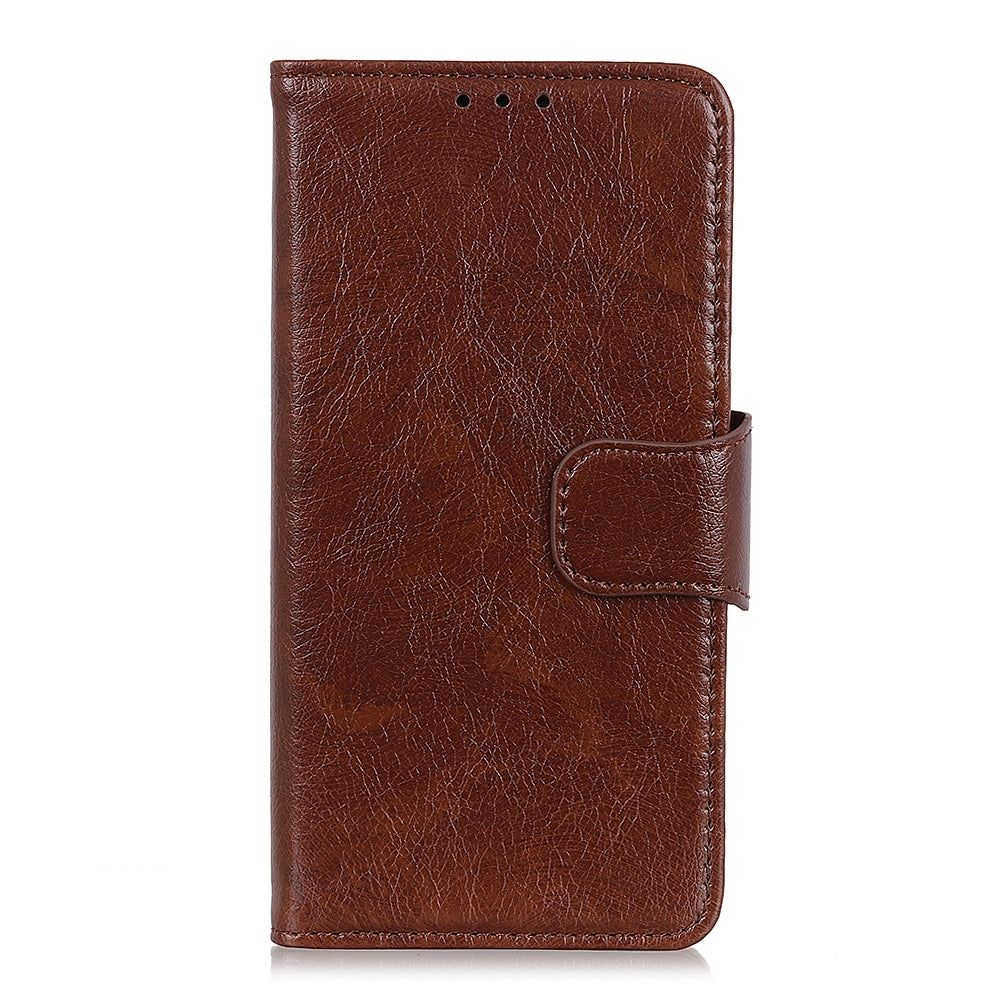 ELECTROPRIME For iPhone 15 Nappa Texture Leather Case(Brown)