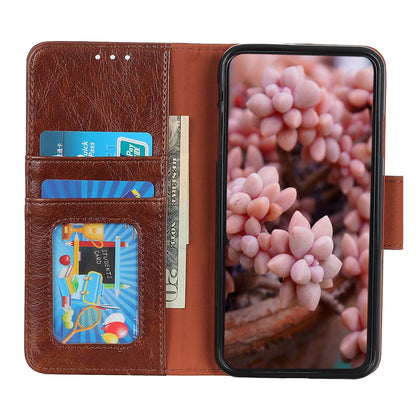 ELECTROPRIME For iPhone 15 Nappa Texture Leather Case(Brown)