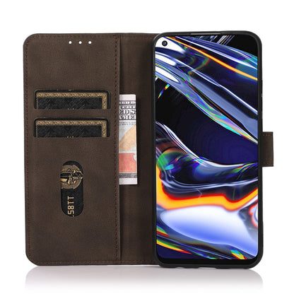 ELECTROPRIME For iPhone 15 Plus KHAZNEH Matte Texture Leather Phone Case(Brown)