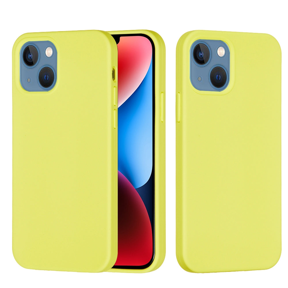 ELECTROPRIME For iPhone 15 Plus Solid Color Silicone Phone Case(Lemon Yellow)