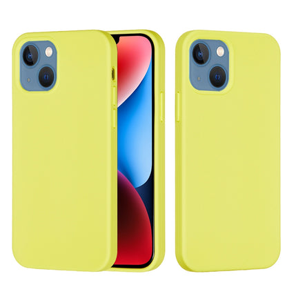 ELECTROPRIME For iPhone 15 Plus Solid Color Silicone Phone Case(Lemon Yellow)