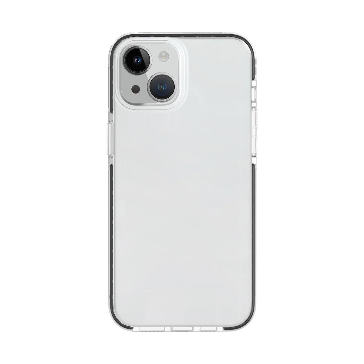 ELECTROPRIME For iPhone 15 Two-color Shockproof High Transparency TPU Phone Case(Black)