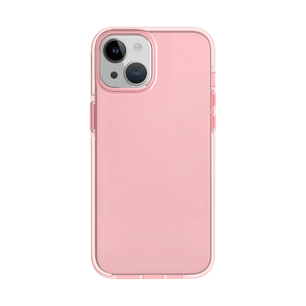 ELECTROPRIME For iPhone 15 Two-color Shockproof High Transparency TPU Phone Case(Pink)