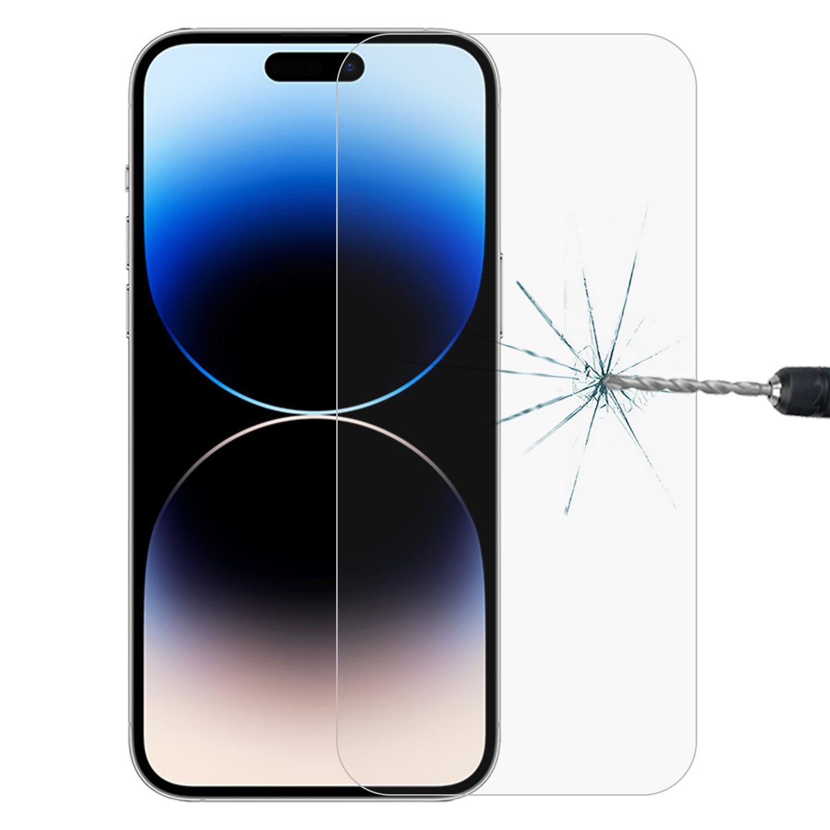 ELECTROPRIME For iPhone 15 Plus / 15 Pro Max 0.26mm 9H 2.5D High Aluminum Tempered Glass Film