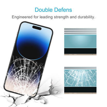 ELECTROPRIME For iPhone 15 Plus / 15 Pro Max 0.26mm 9H 2.5D High Aluminum Tempered Glass Film