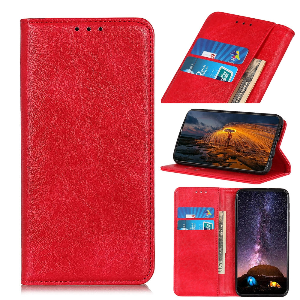 ELECTROPRIME For iPhone 15 Magnetic Crazy Horse Texture Horizontal Flip Leather Phone Case(Red)