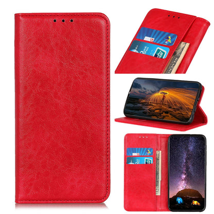 ELECTROPRIME For iPhone 15 Magnetic Crazy Horse Texture Horizontal Flip Leather Phone Case(Red)