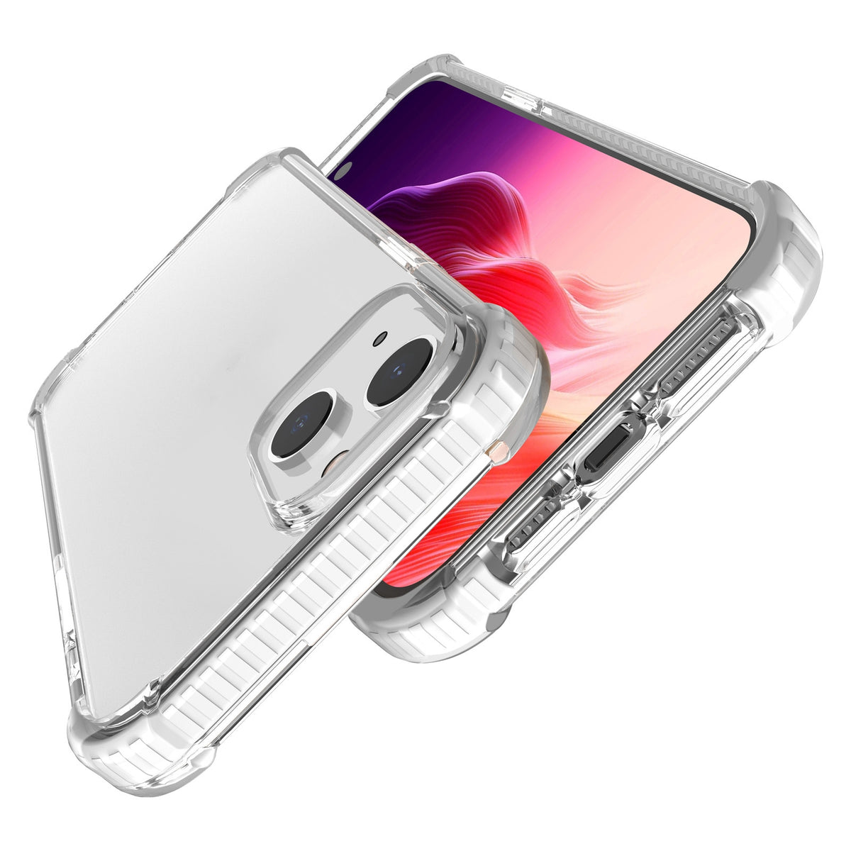 ELECTROPRIME For iPhone 15 Plus Four-corner Shockproof TPU + Acrylic Phone Case(Transparent)