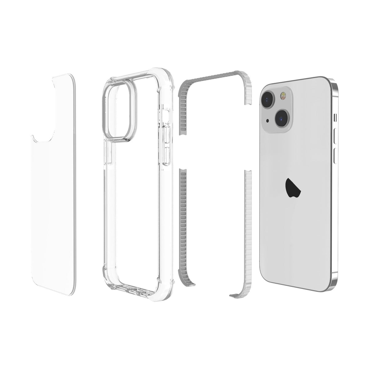 ELECTROPRIME For iPhone 15 Plus Four-corner Shockproof TPU + Acrylic Phone Case(Transparent)
