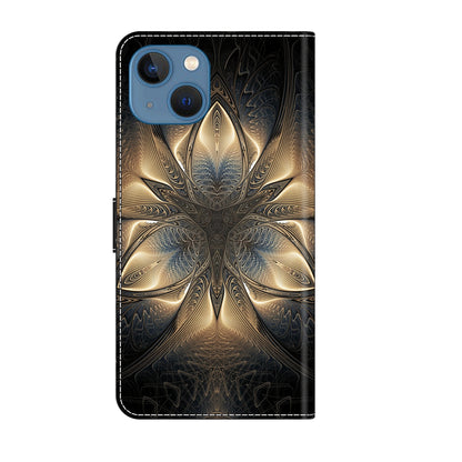 ELECTROPRIME For iPhone 15 Crystal 3D Shockproof Protective Leather Phone Case(Luminous Building)