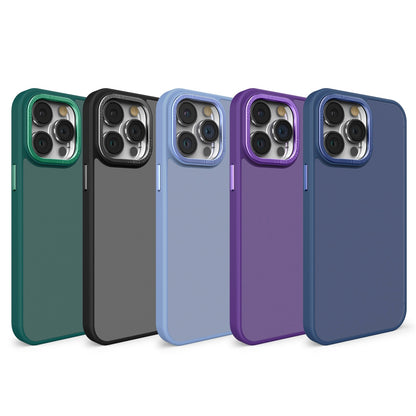 ELECTROPRIME For iPhone 15 Plus All-inclusive TPU Edge Acrylic Back Phone Case(Navy Blue)