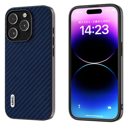 ELECTROPRIME For iPhone 15 ABEEL Carbon Fiber Texture Protective Phone Case(Dark Blue)