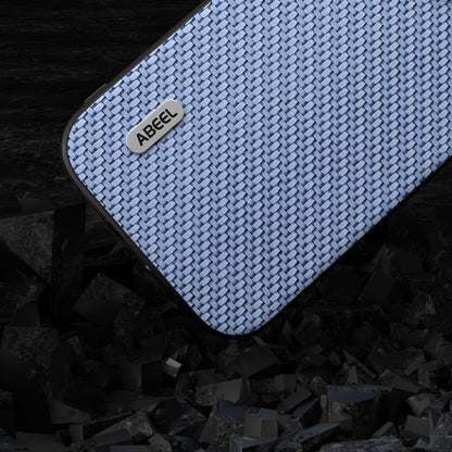 ELECTROPRIME For iPhone 15 ABEEL Carbon Fiber Texture Protective Phone Case(Light Blue)