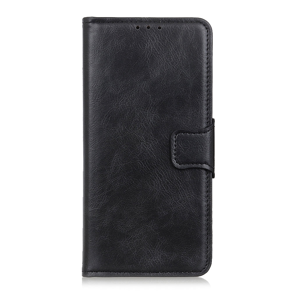 ELECTROPRIME For iPhone 15 Mirren Crazy Horse Texture Horizontal Flip Leather Phone Case(Black)