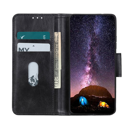 ELECTROPRIME For iPhone 15 Mirren Crazy Horse Texture Horizontal Flip Leather Phone Case(Black)