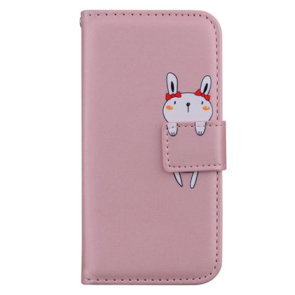 ELECTROPRIME For iPhone 15 Cartoon Buckle Horizontal Flip Leather Phone Case(Pink)