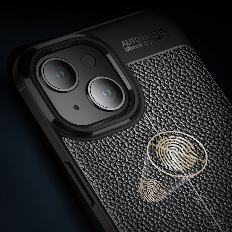 ELECTROPRIME For iPhone 15 Plus Litchi Texture Shockproof TPU Phone Case(Black)
