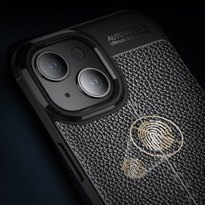ELECTROPRIME For iPhone 15 Plus Litchi Texture Shockproof TPU Phone Case(Black)