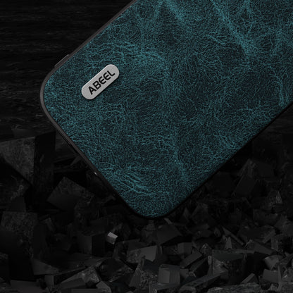 ELECTROPRIME For iPhone 15 ABEEL Dream Litchi Texture PU Phone Case(Blue)