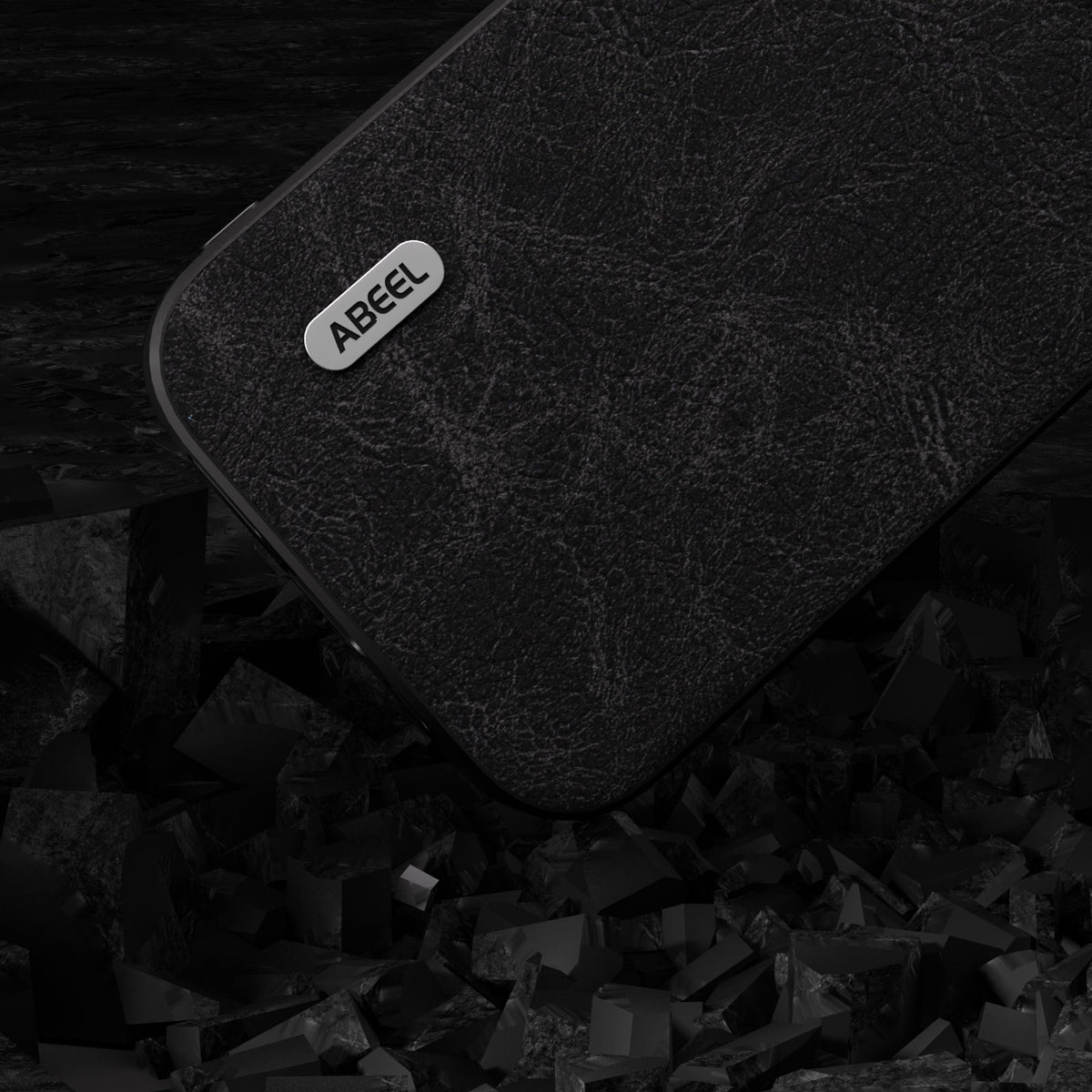 ELECTROPRIME For iPhone 15 ABEEL Dream Litchi Texture PU Phone Case(Black)