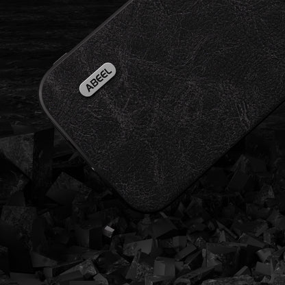 ELECTROPRIME For iPhone 15 ABEEL Dream Litchi Texture PU Phone Case(Black)