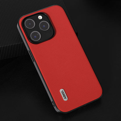 ELECTROPRIME For iPhone 15 ABEEL Genuine Leather Luolai Series Phone Case(Red)
