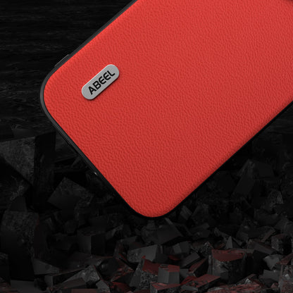 ELECTROPRIME For iPhone 15 ABEEL Genuine Leather Luolai Series Phone Case(Red)