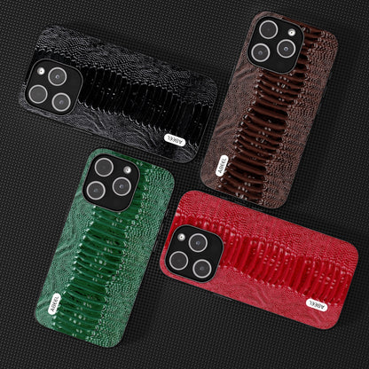 ELECTROPRIME For iPhone 15 ABEEL Genuine Leather Weilai Series Phone Case(Black)