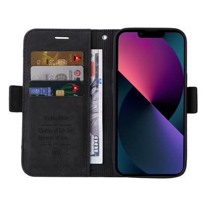 ELECTROPRIME For iPhone 15 BETOPNICE Dual-side Buckle Leather Phone Case(Black)