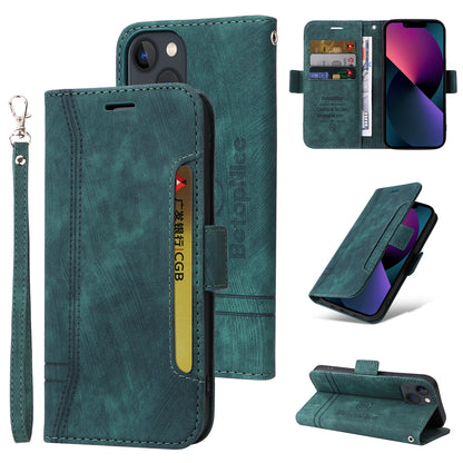ELECTROPRIME For iPhone 15 BETOPNICE Dual-side Buckle Leather Phone Case(Green)