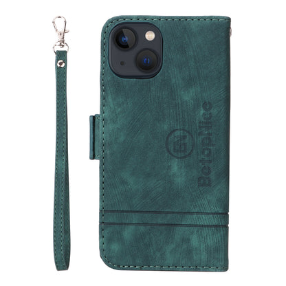 ELECTROPRIME For iPhone 15 BETOPNICE Dual-side Buckle Leather Phone Case(Green)