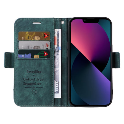 ELECTROPRIME For iPhone 15 BETOPNICE Dual-side Buckle Leather Phone Case(Green)