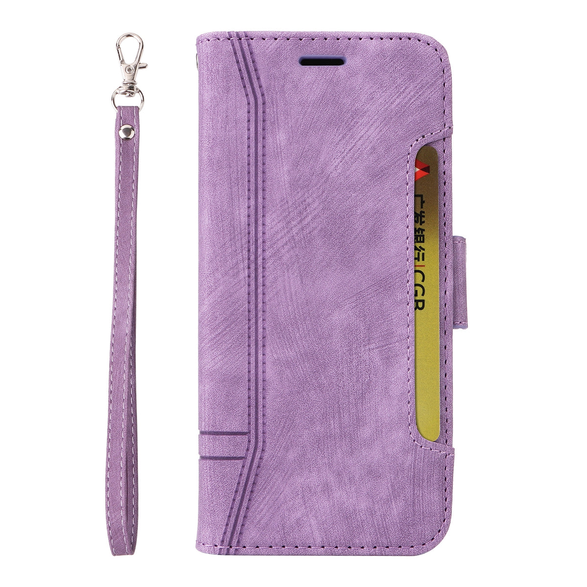ELECTROPRIME For iPhone 15 BETOPNICE Dual-side Buckle Leather Phone Case(Purple)