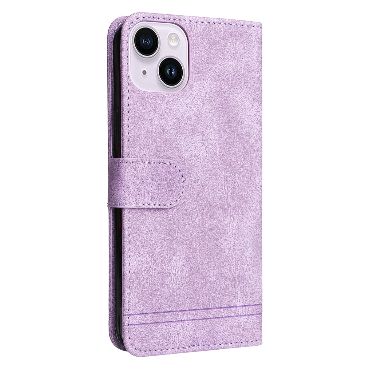 ELECTROPRIME For iPhone 15 Skin Feel Life Tree Leather Phone Case(Purple)