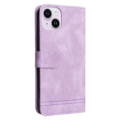 ELECTROPRIME For iPhone 15 Skin Feel Life Tree Leather Phone Case(Purple)
