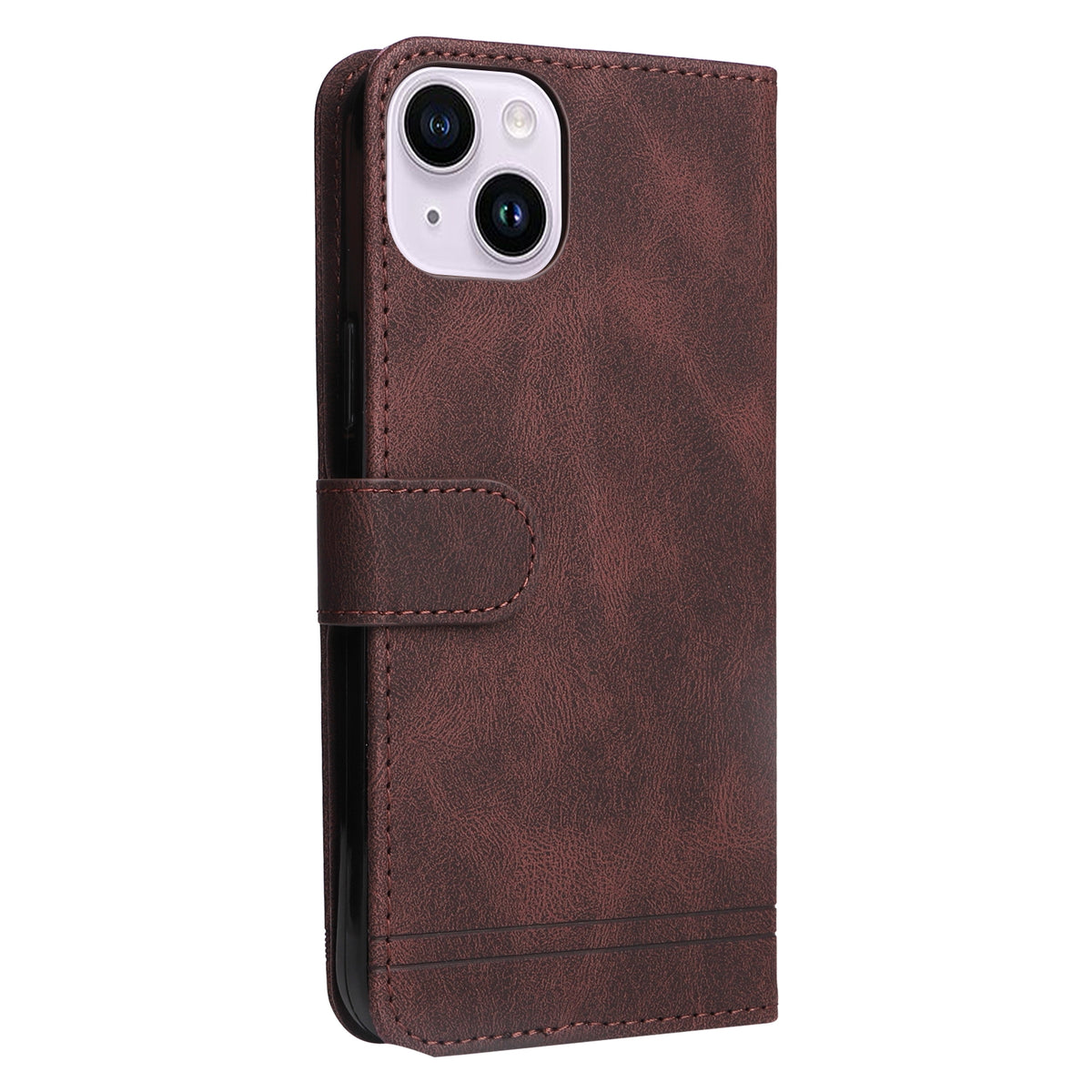 ELECTROPRIME For iPhone 15 Skin Feel Life Tree Leather Phone Case(Brown)