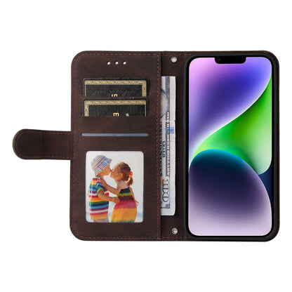 ELECTROPRIME For iPhone 15 Skin Feel Life Tree Leather Phone Case(Brown)