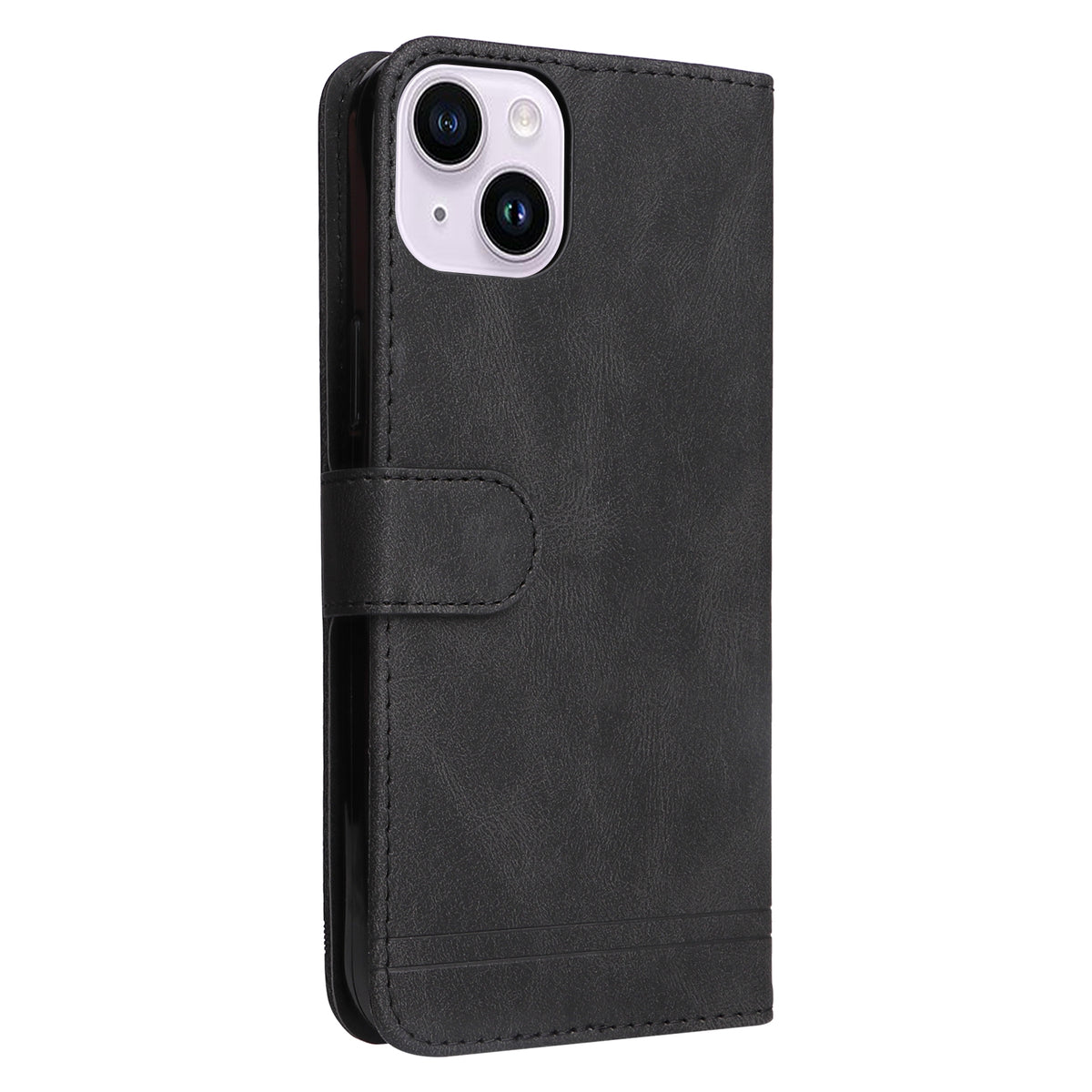 ELECTROPRIME For iPhone 15 Skin Feel Life Tree Leather Phone Case(Black)