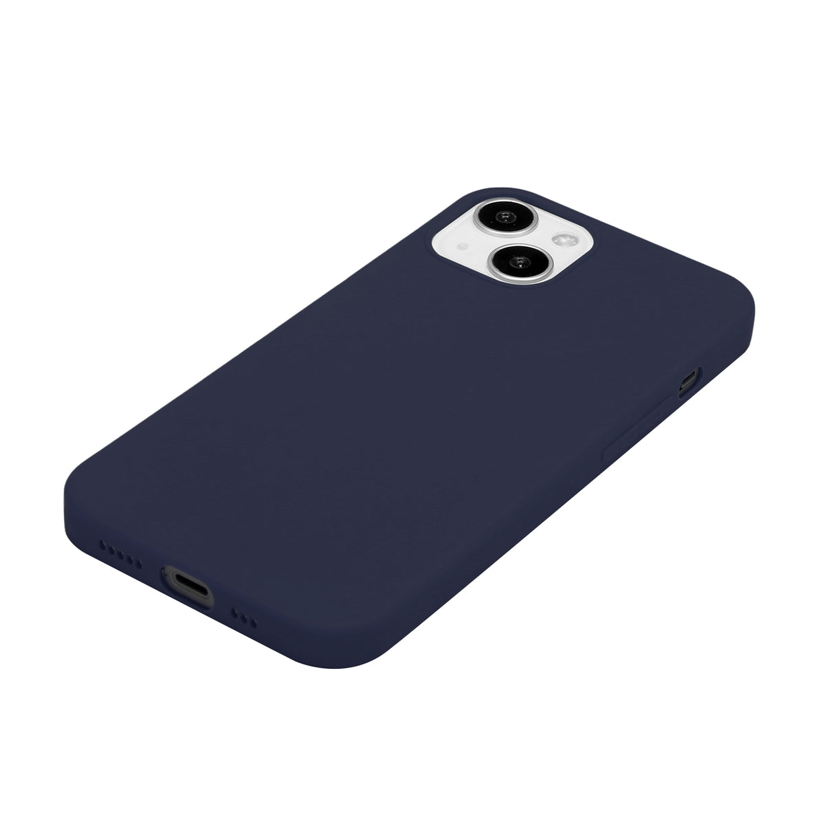 ELECTROPRIME For iPhone 15 Plus Shockproof Frosted TPU Phone Case(Blue)