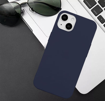 ELECTROPRIME For iPhone 15 Plus Shockproof Frosted TPU Phone Case(Blue)