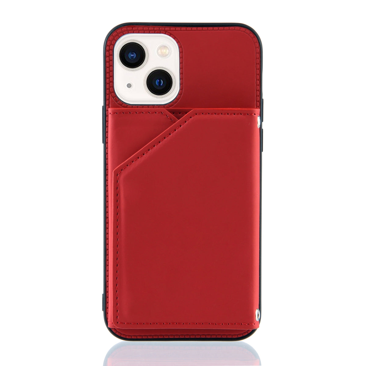 ELECTROPRIME For iPhone 15 Plus Skin Feel PU + TPU + PC Back Cover Shockproof Case(Red)