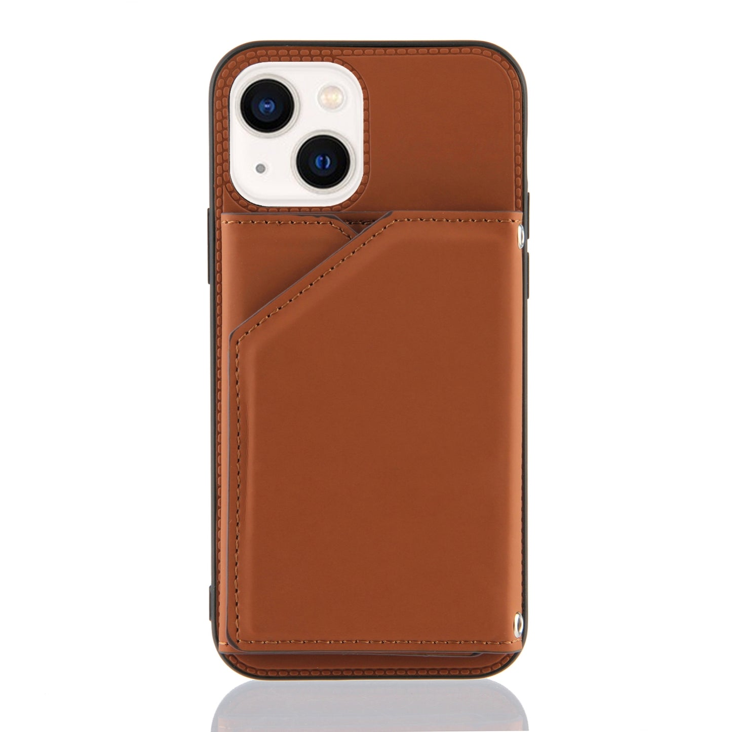 ELECTROPRIME For iPhone 15 Skin Feel PU + TPU + PC Back Cover Shockproof Case(Brown)