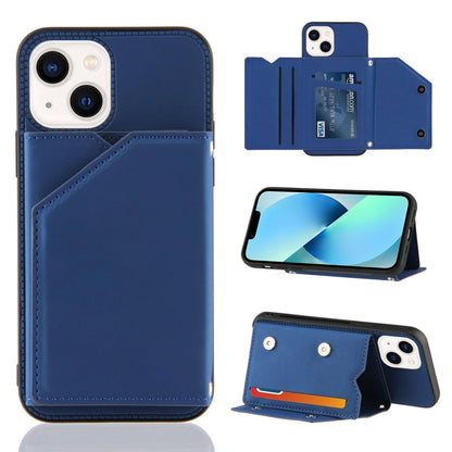 ELECTROPRIME For iPhone 15 Skin Feel PU + TPU + PC Back Cover Shockproof Case(Royal Blue)