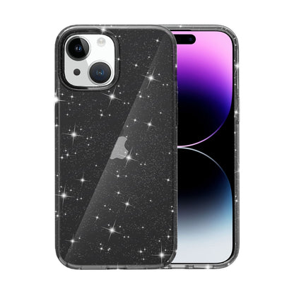 ELECTROPRIME For iPhone 15 Plus Shockproof Terminator Glitter Powder Phone Case(Black)