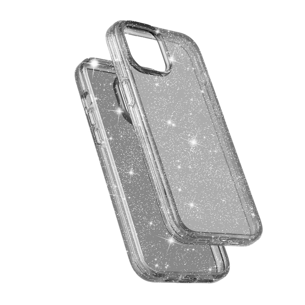 ELECTROPRIME For iPhone 15 Plus Shockproof Terminator Glitter Powder Phone Case(Black)